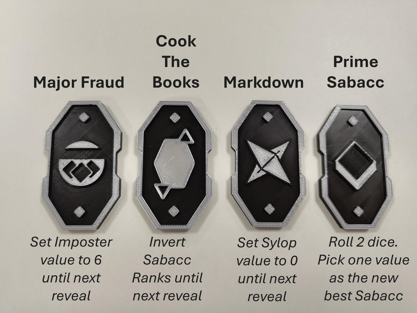 Kessel Sabacc Shift Tokens – Star Wars Outlaws Inspired (Set of 16)
