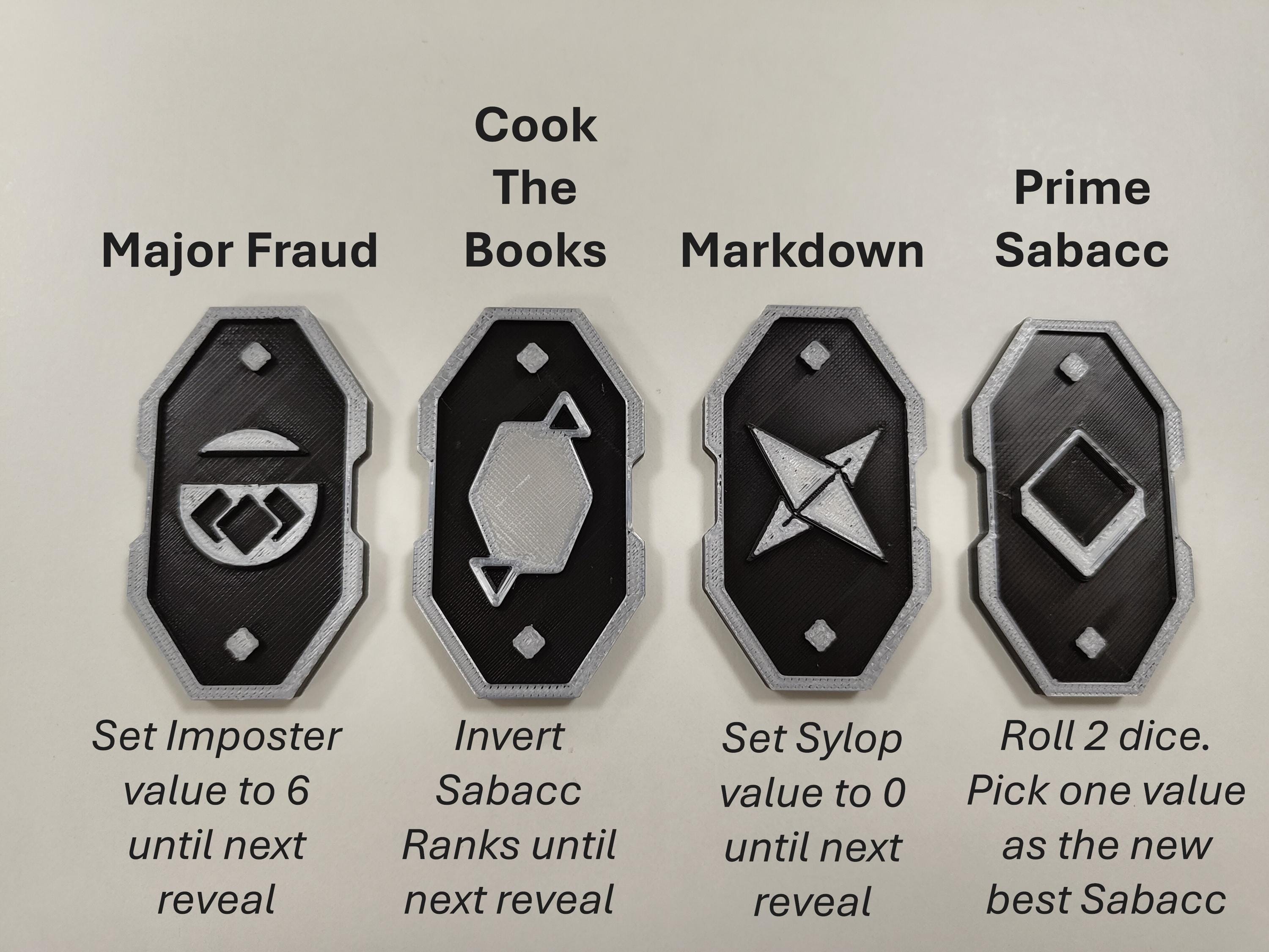 Kessel Sabacc Shift Tokens β Star Wars Outlaws Inspired (Set of 16)