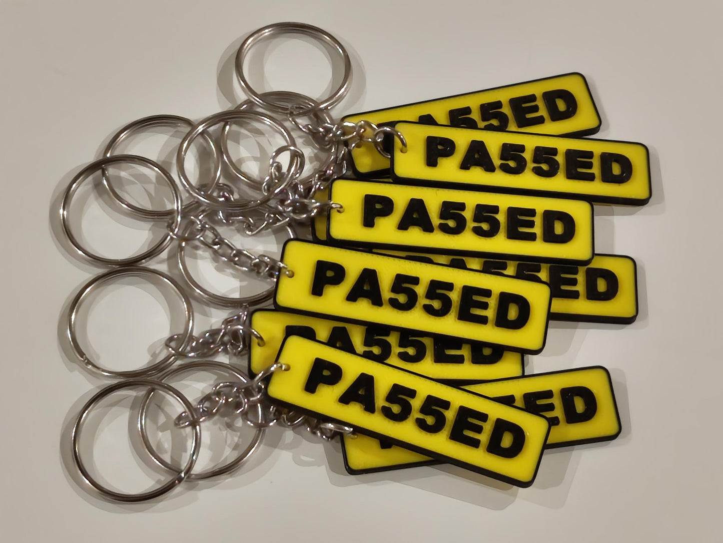 PA55ED - 3D Number Plate Keyring (GB)