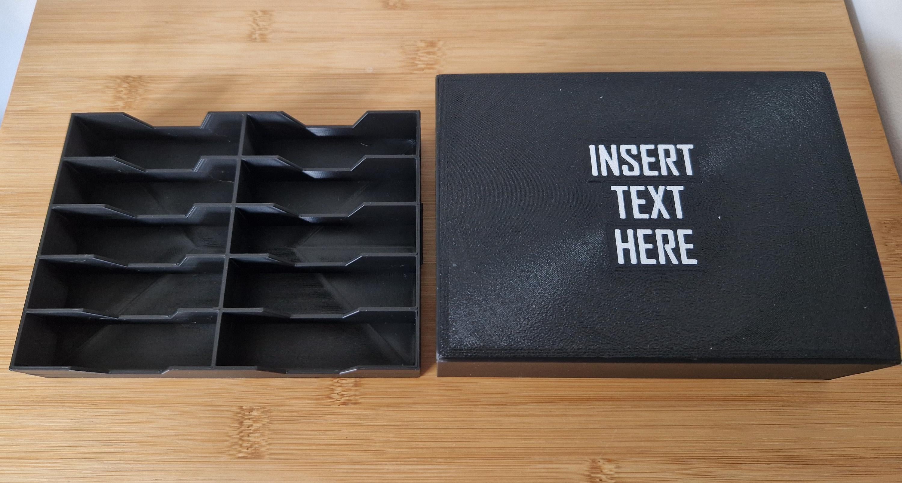 Dog Grooming Clipper Blade Organiser with Personalised Lid