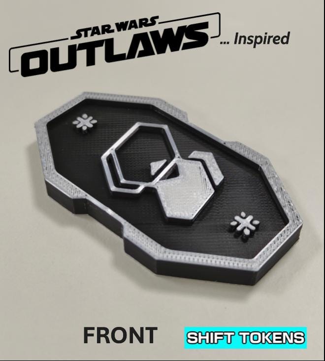 Kessel Sabacc Shift Tokens – Star Wars Outlaws Inspired (Set of 16)