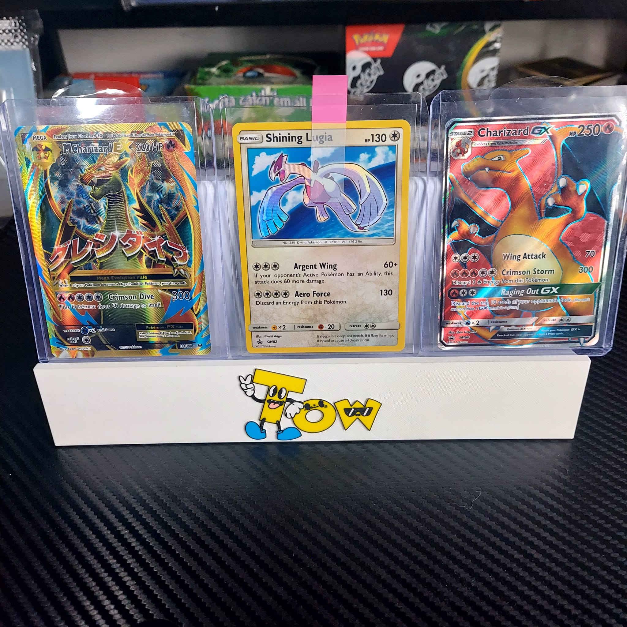 Trading Card Display Stand - Holds 3 Cards | Custom Logo or Text