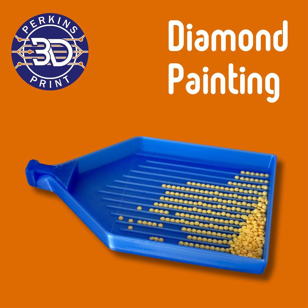 Personalized 3D Printed Drill Tray for Diamond Painting – Custom Two-Colour Design