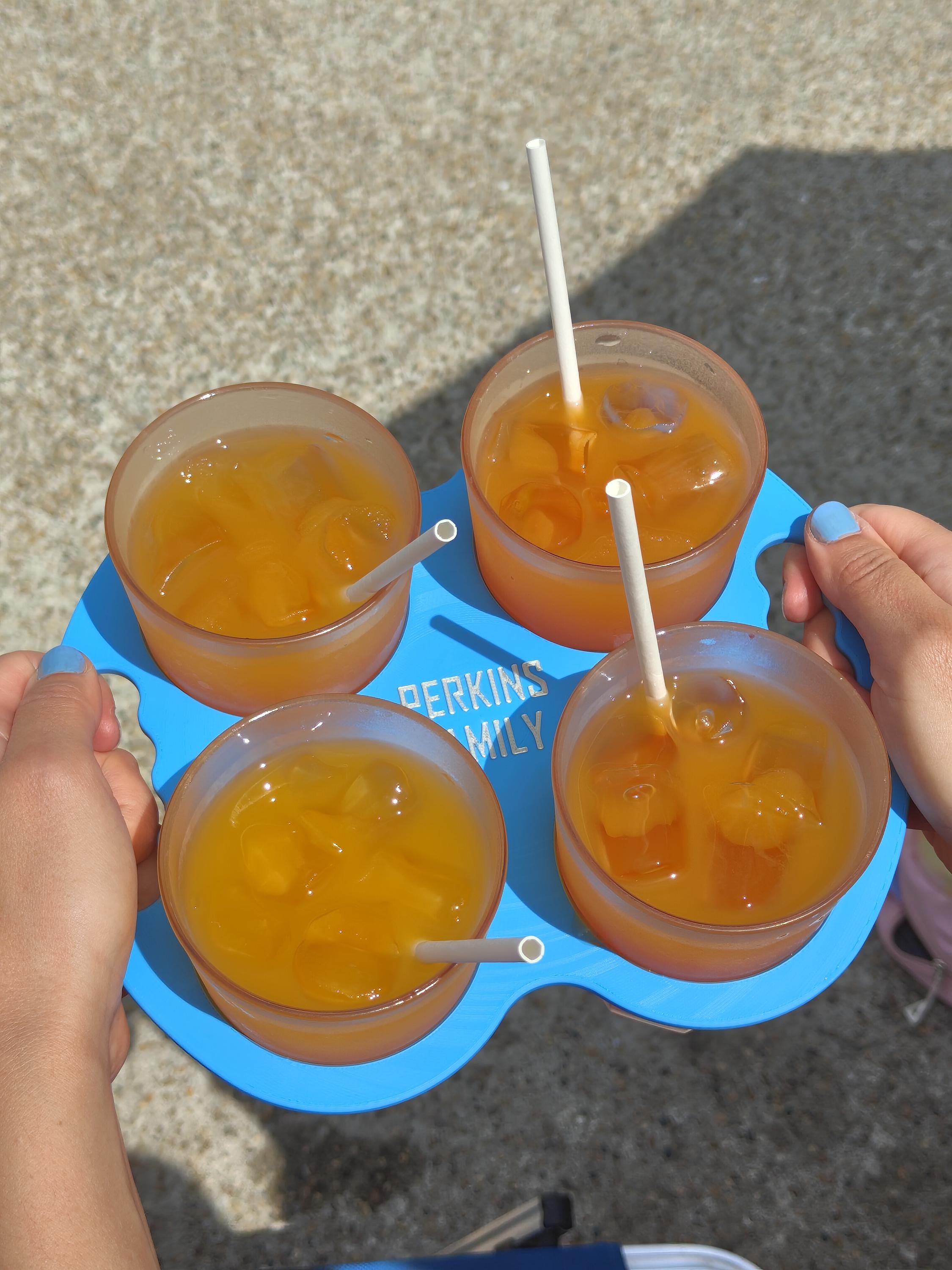 Personalised Holiday Drinks Tray