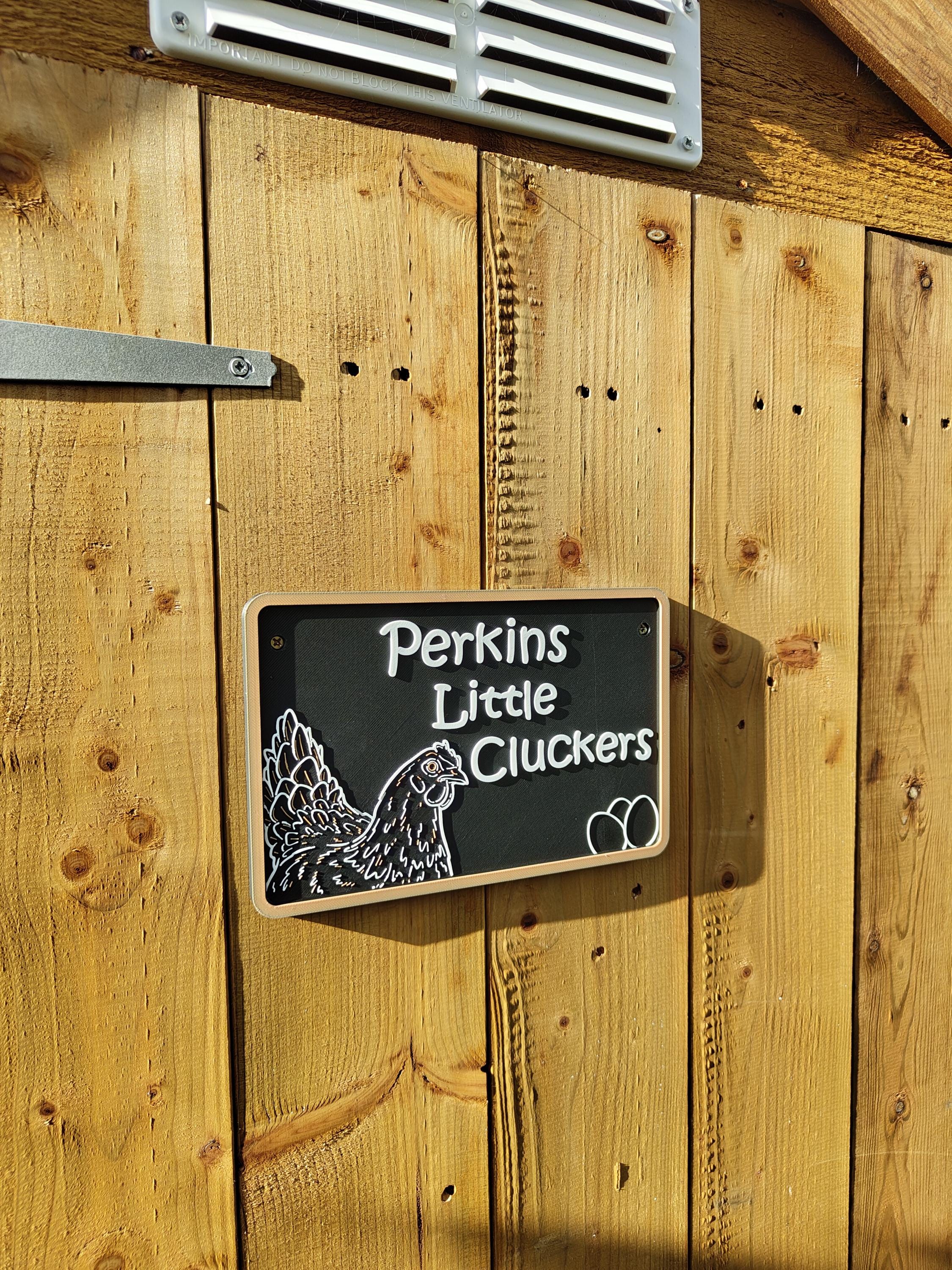Personalised Chicken Coop Sign – Custom Nameplate for Your Flock